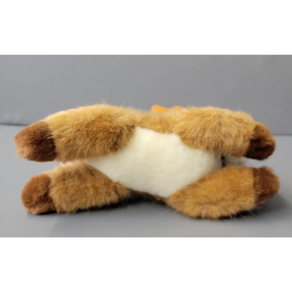 Vintage Russ Berrie Reindeer Shimmer Plush Toy Brown White Furry‎ Christmas #835